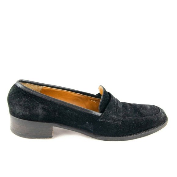 Salvatore Ferragamo Sport Suede Heeled Loafer 6 - Picture 5 of 11